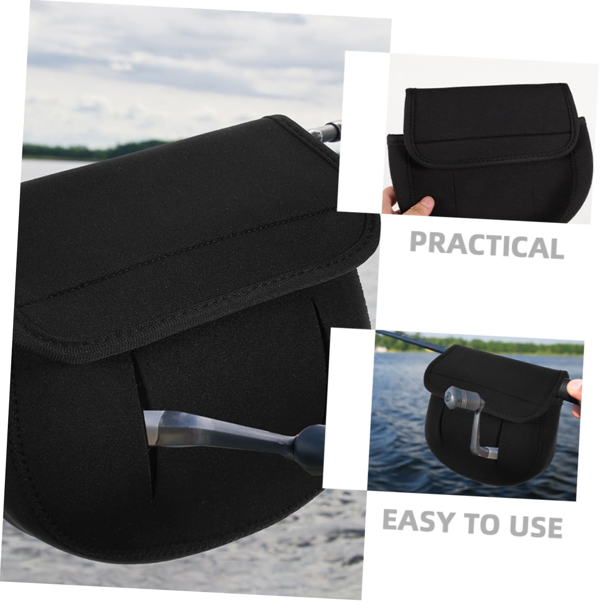 Abaodam Fishing Reel Cover Neoprene Protective Bag for Fishing Reel for Scratch Protection