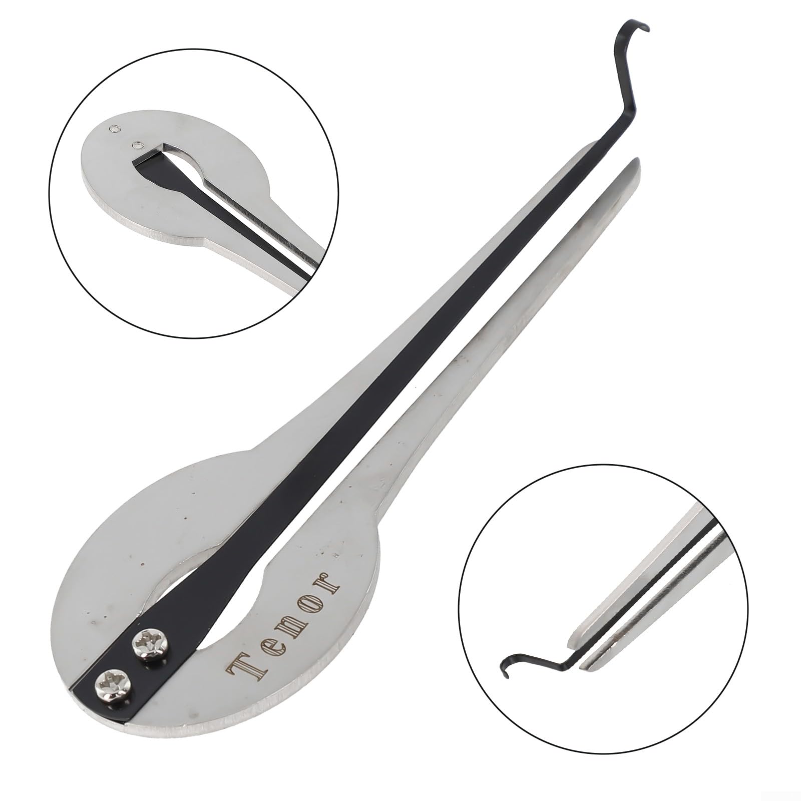 Harpe à mâchoire portable ethnique russe en acier inoxydable pour l'éducation musicale, compacte pour débutant, chrome Grands rythmes et mélodies (petite taille