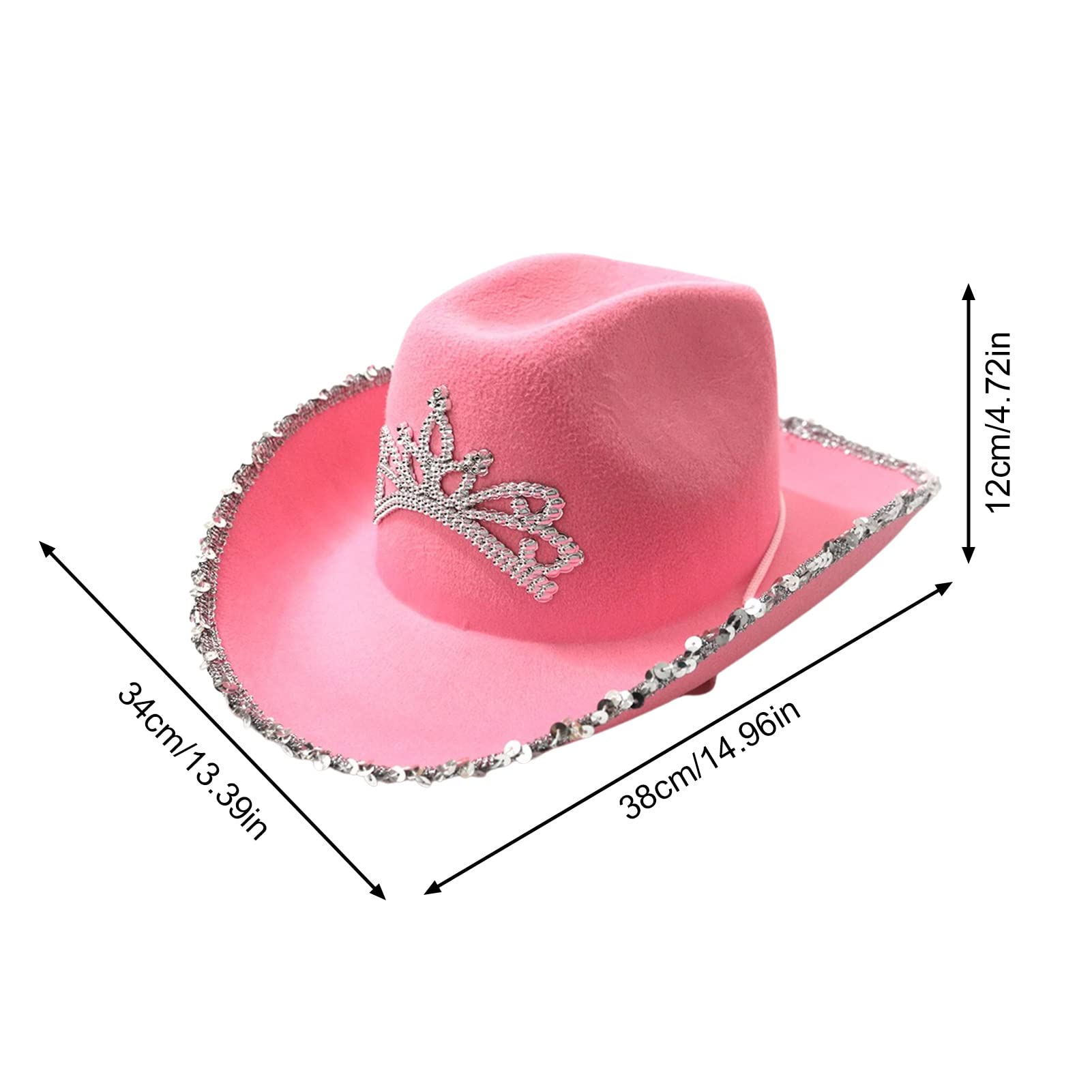 Cowboyhut Mini-Stirnbänder – 2 Stück, Western-Style Für Damen & Mädchen