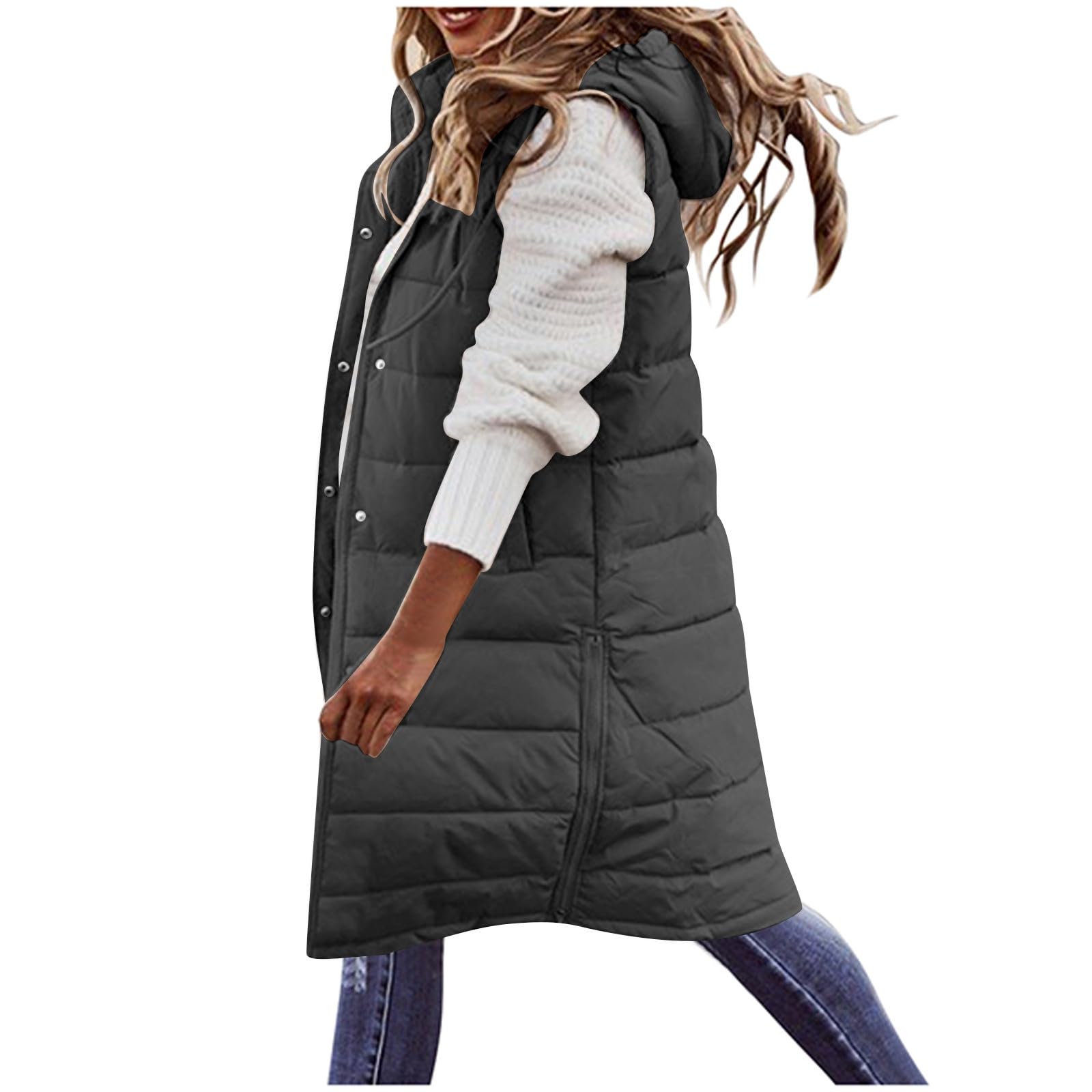 äRmellose Weste Damen Tank Top Modische Damen mit zeitlose Eleganz für Freizeit Alltag warm gefütterte Übergangsjacke