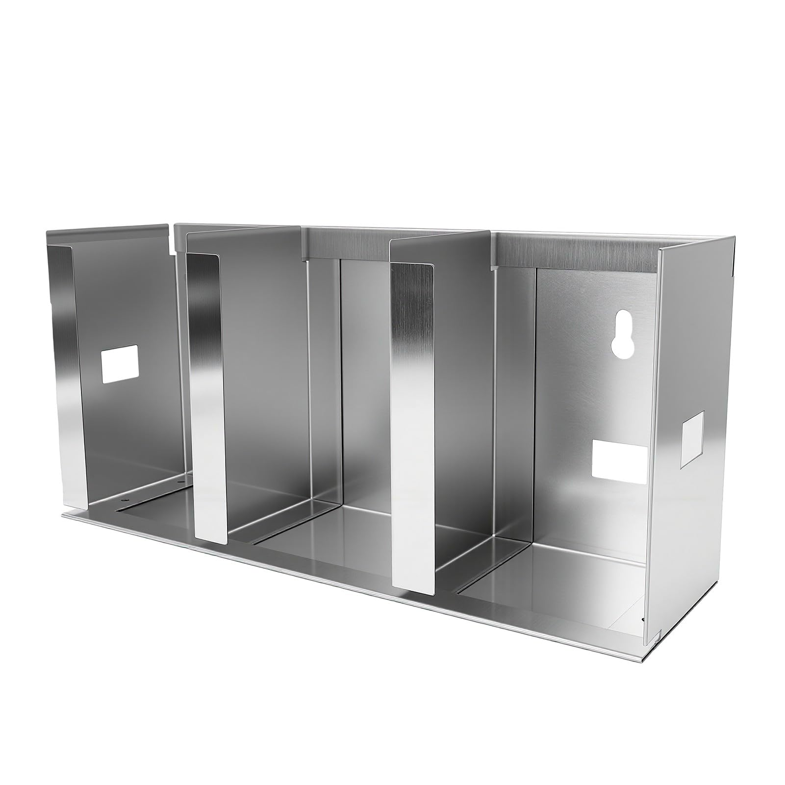 Portavasos de Acero Inoxidable con Divisores Ajustables para (Tres