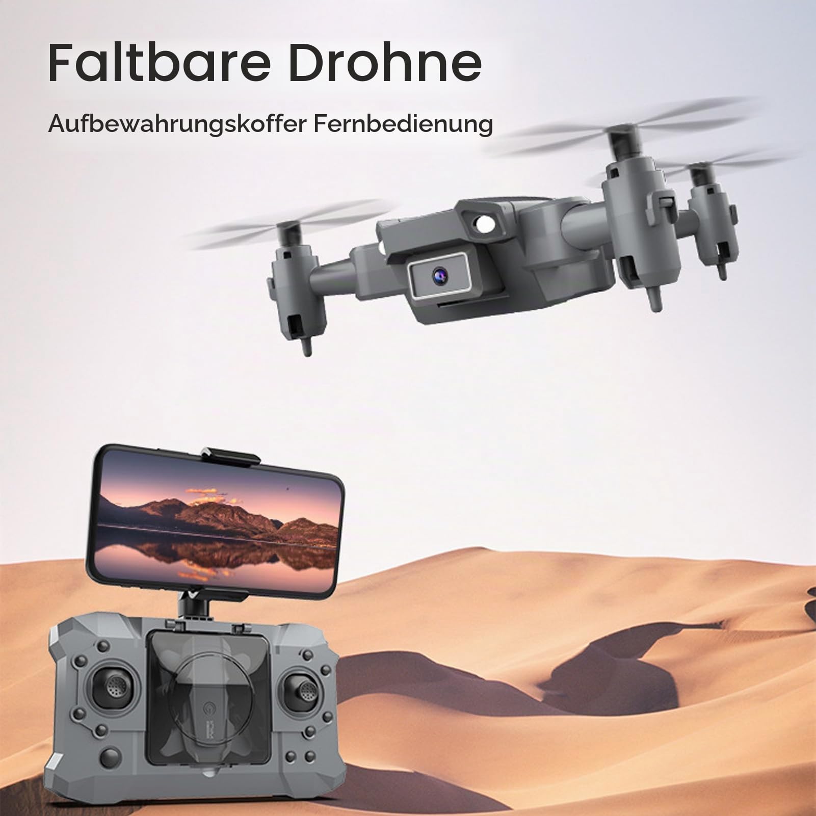Drohne, KY905 WiFi RC-Drohne, Faltbarer RC-Quadcopter, 4K-HD-Kamera, Multidirektionale Hindernisvermeidung, Flugbahnflug, Höhenhaltung, Gestenfotografie