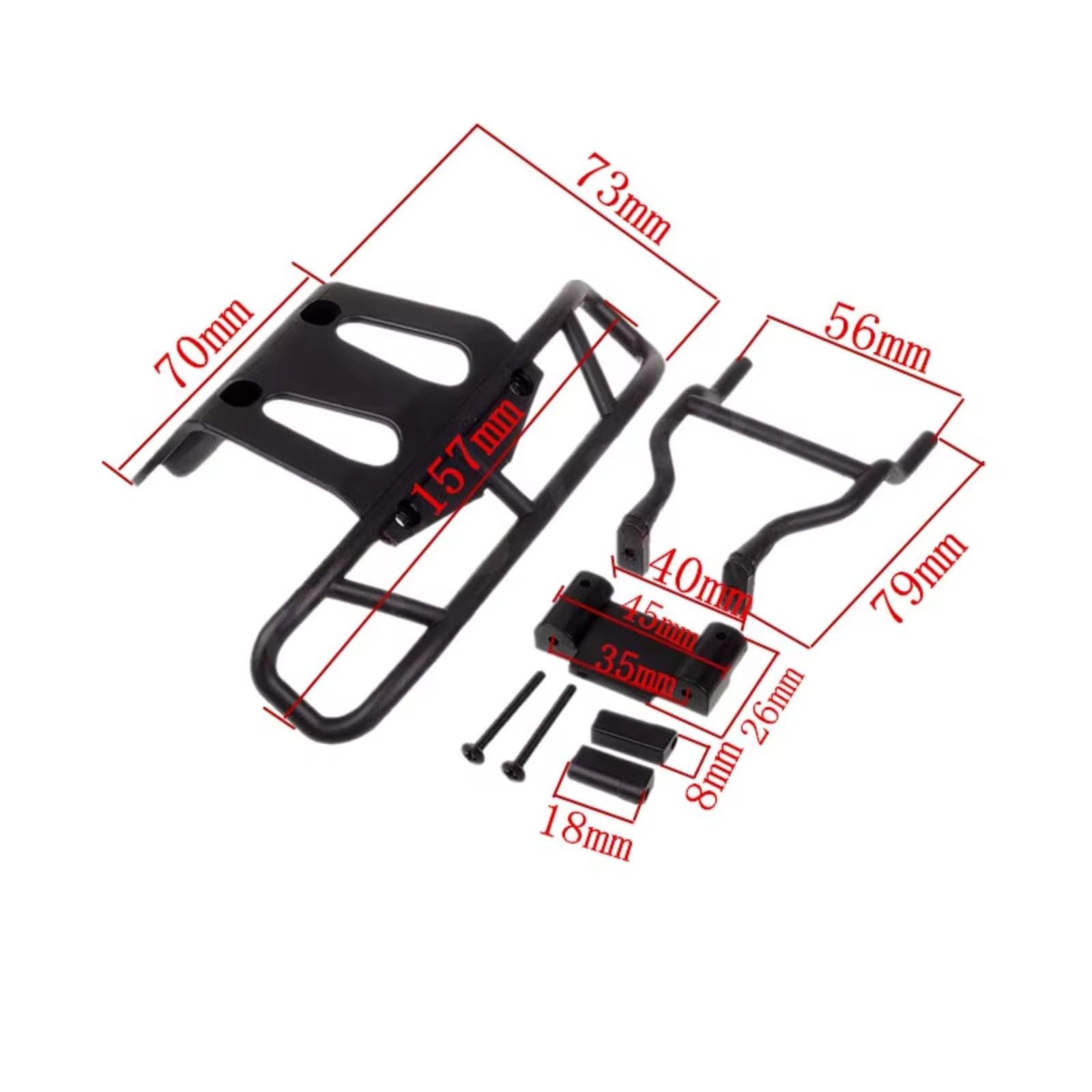 Rc Paraurti Supporto Per HSP 94155 17021 1/10 Set Paraurti Anteriore RC Parti Automobili Accessori Aggiornamenti Componenti Ricambio Sostituzioni Monster Truck