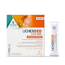 Lichensed Flu 600 – Integratore Alimentare per Mal di Gola, Sintomi Influenzali e Difese Immunitarie – Con Propoli, Altea, Marrubio e NAC – Calma la Gola Irritata e Fluidifica – 14 stick da 4 g