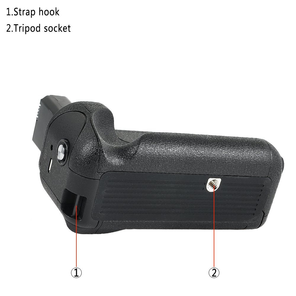 DSTE® VG-A6500 shutter Vertical Batterie Grip Compatibile per A6500 Mirroless Camera with 2pcs NP-FW50 Battery