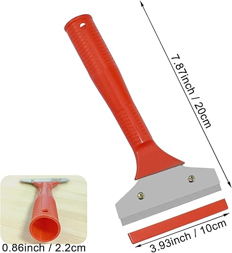 Miniatura 3 de Herramienta raspadora de piso, rascador de pared de vidrio de limpieza de 3.93 pulgadas, herramienta raspadora de hoja de afeitar para mejoras del