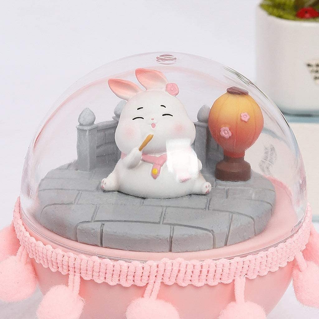 Pozytywka pozytywki Bunny Music Box Prezent Retro Obrotowy Na Boże Narodzenie Urodziny Pozytywka Prezent(B)