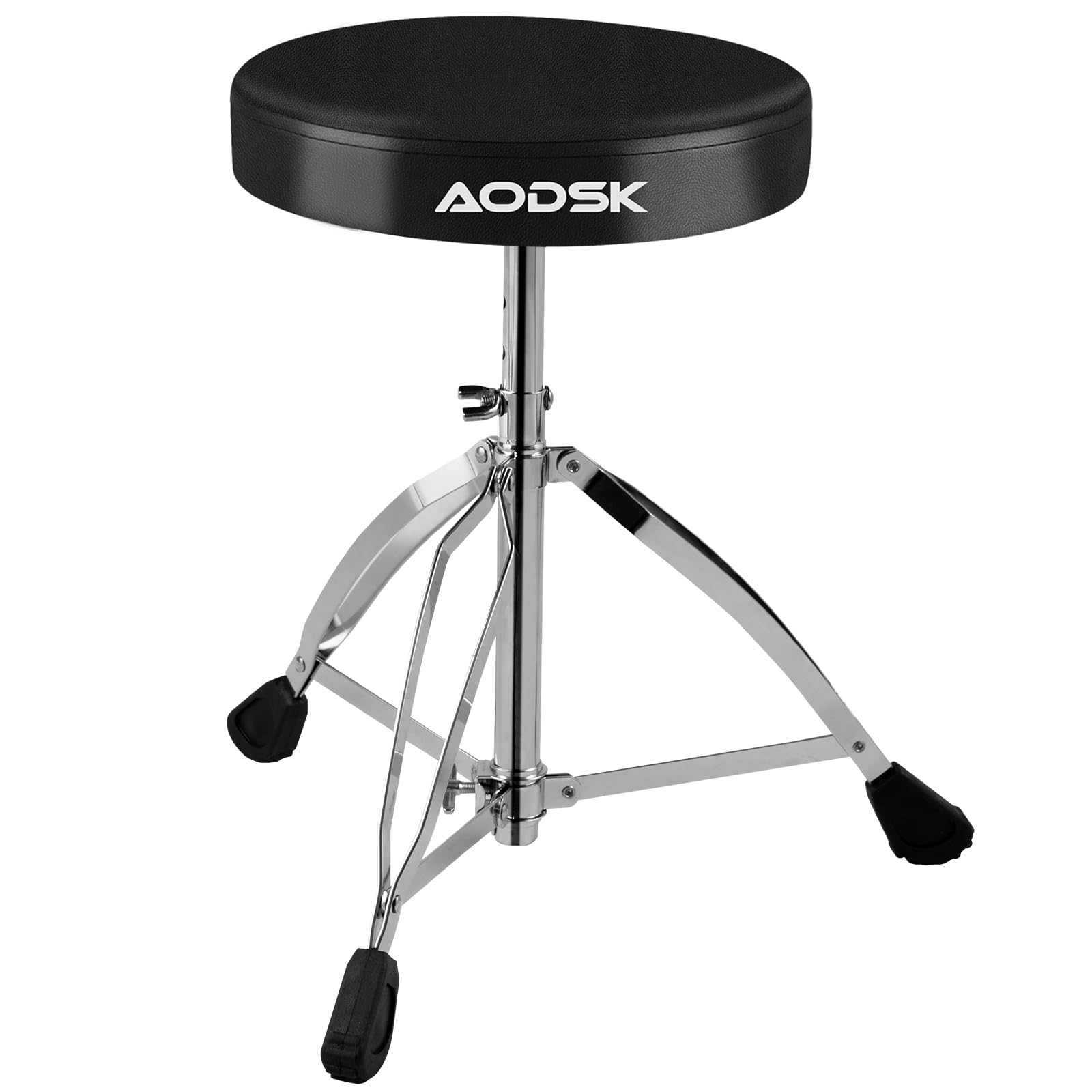 AODSK Drum Throne, wyściełane, składane krzesło dla dzieci, dorosłych, perkusistów - czarne