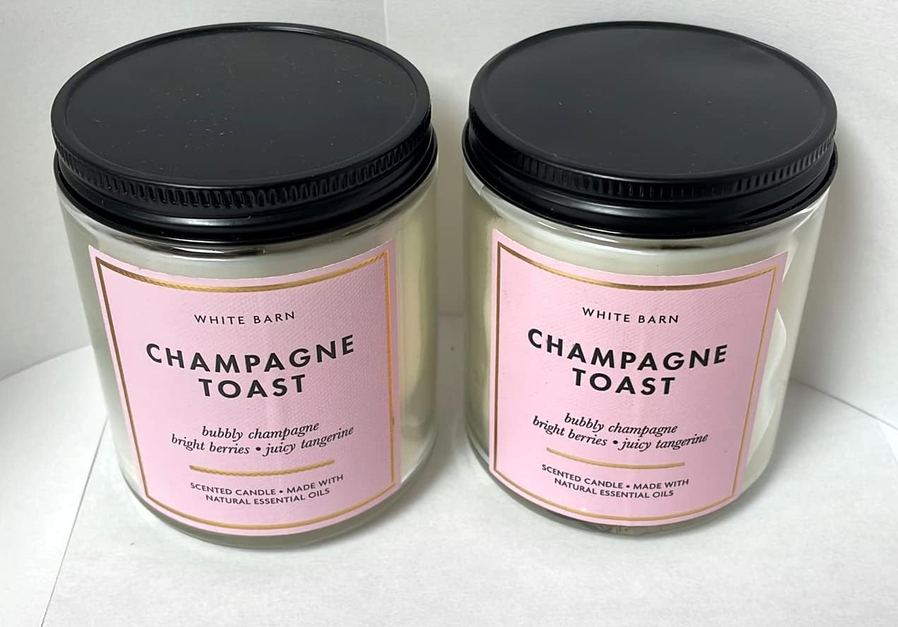 Set of 2 Bath and Body Works White Barn Champagne Toast
