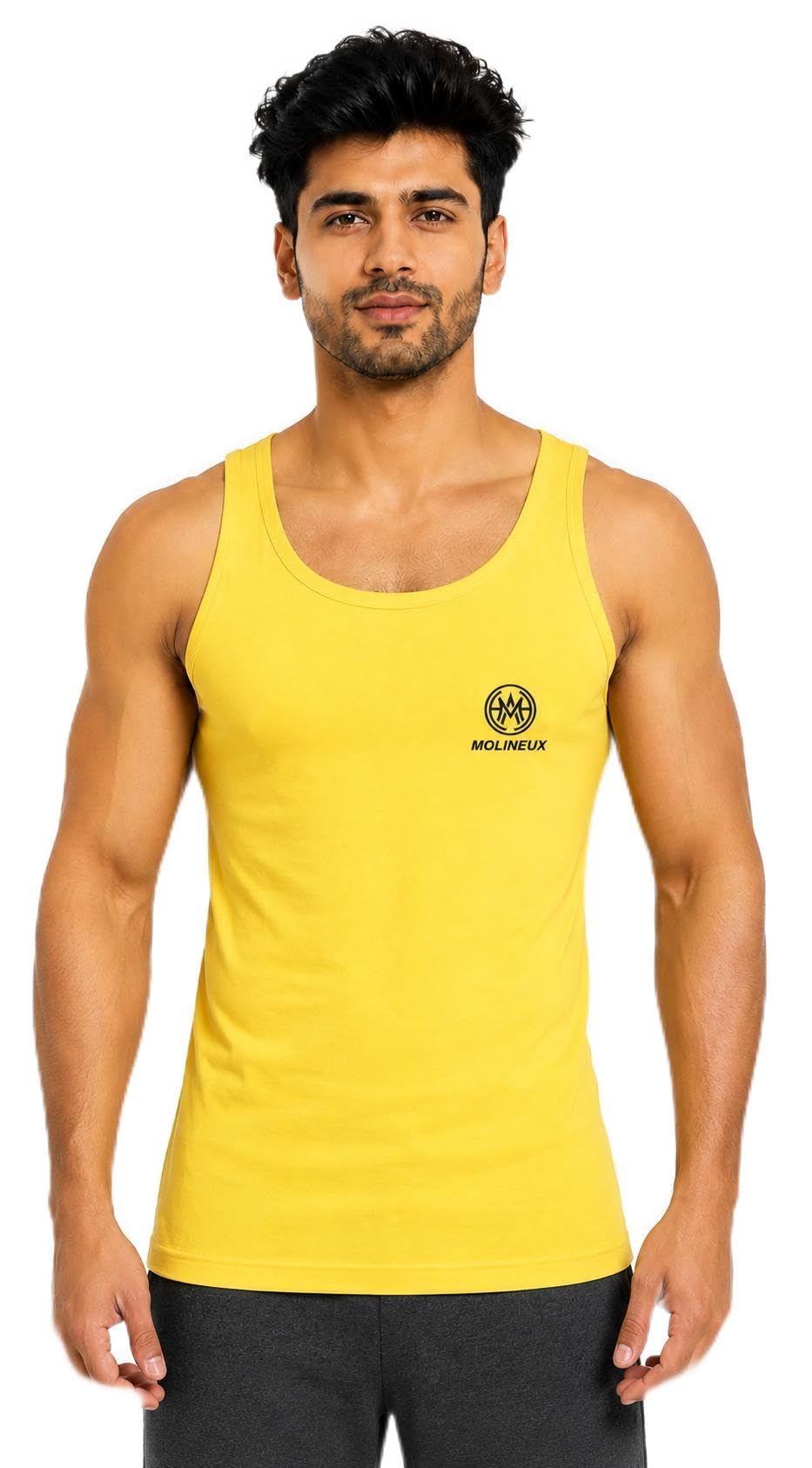 molineux Originals Classic Cotton Vest |100% Cotton | Men's Vest | Breathable, Regular Vest for Men | Innerwear for Man Logo Print | Pack of 1-picture-47