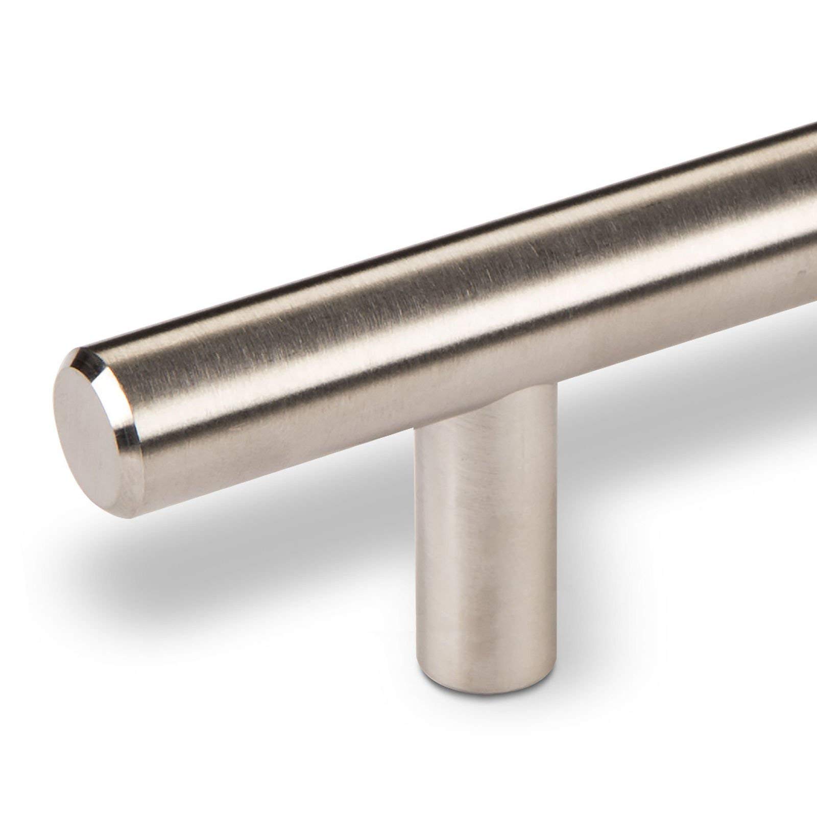 SOTECH 20 x Möbelgriff G6 BA 128 mm echt Edelstahl massiv Ø 12 mm