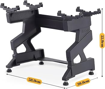 SNODE AD85 Lot De 2 Haltères Réglables – Fonte – 6 à 40 Kg (Chacun) – Réglage Rapide – Poignée Moletée – Résistance Aux Chocs – Design Compact