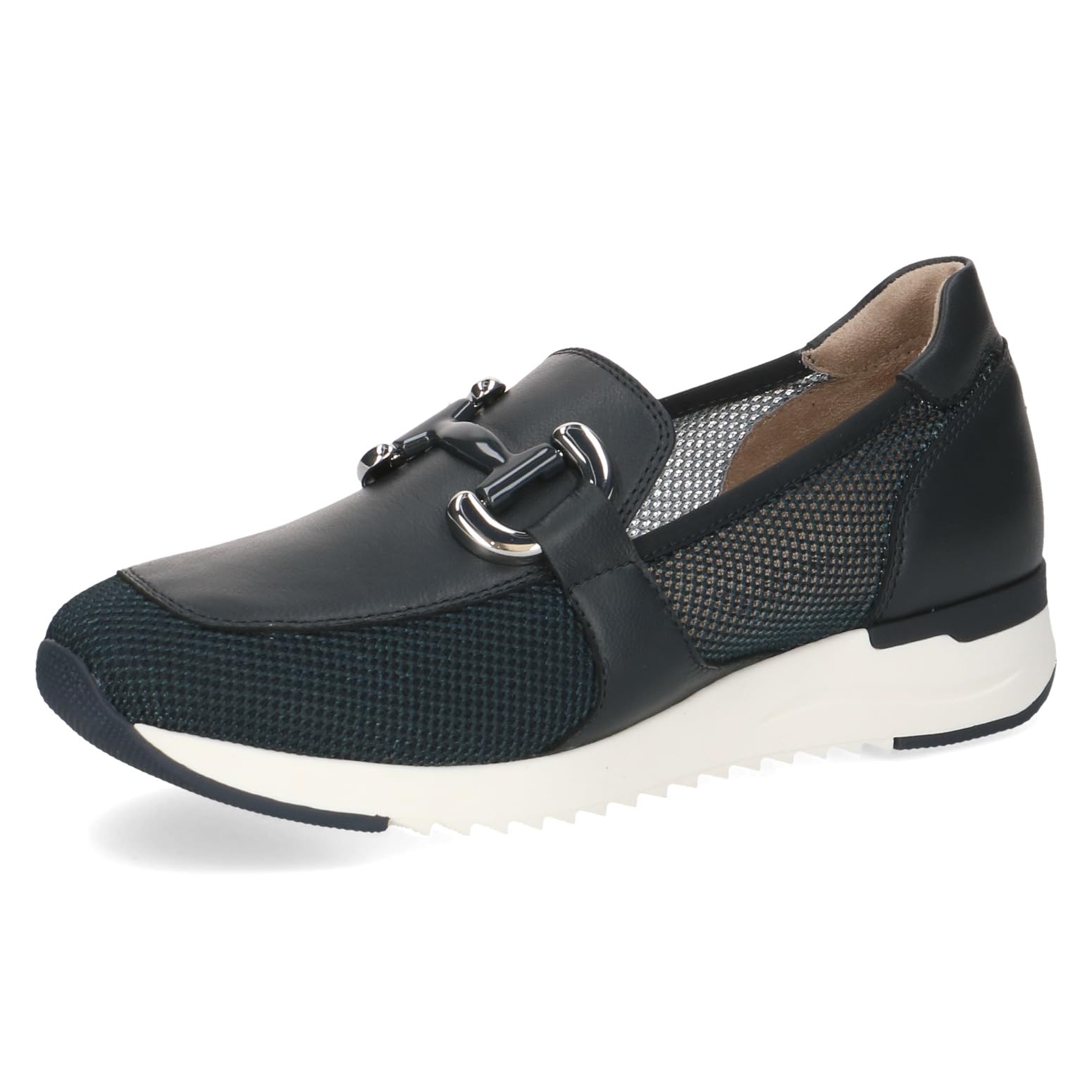 CAPRICE Women's Platform Loafers Sporty, Blue (Ocean Comb), 7.5 UK