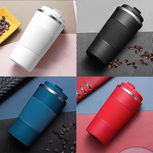 Copo Térmico Inox 510ml Coffee Mugs Café Chá Sucos Bebidas Quentes e Frias com Tampa e Parede Dupla