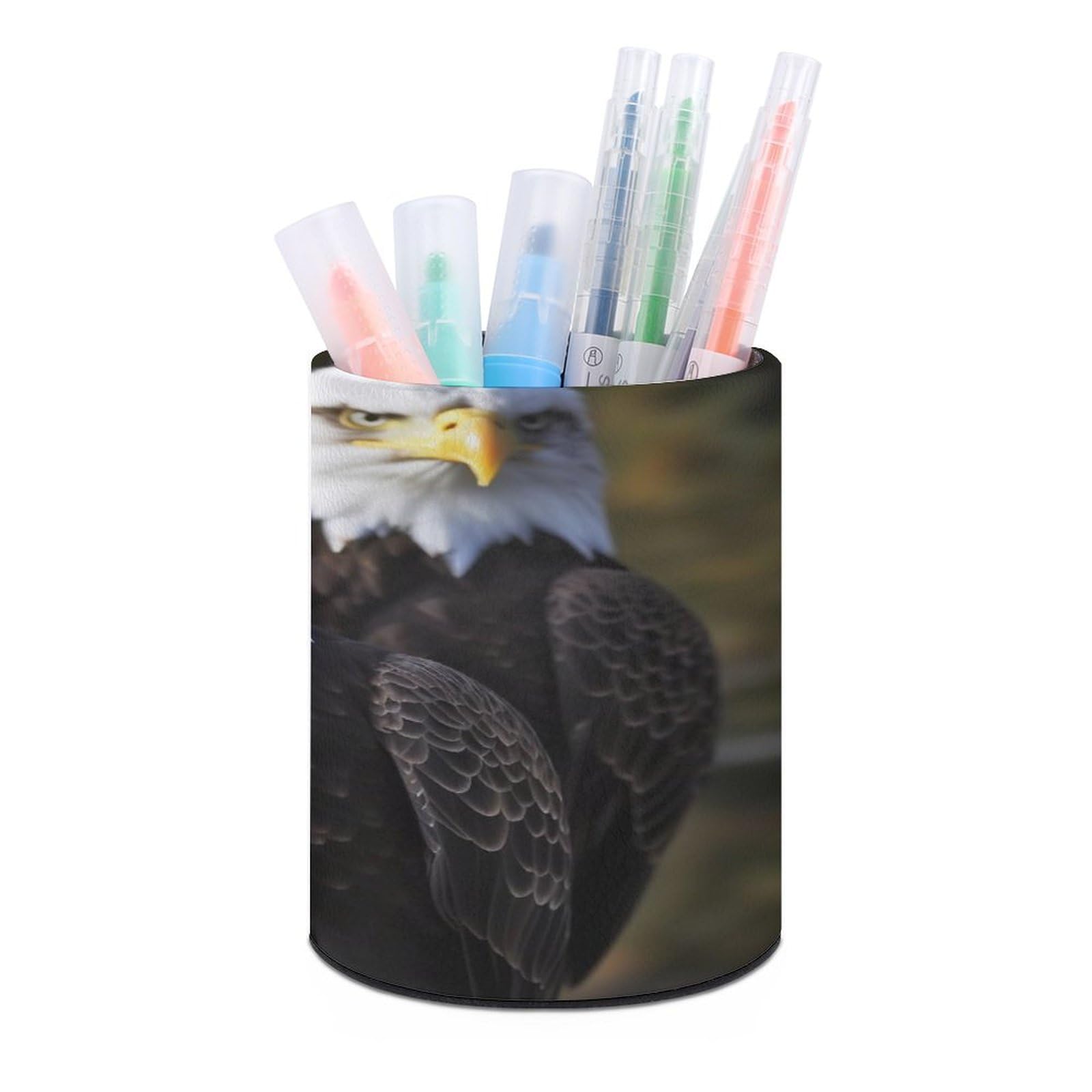 Support de pinceaux moderne avec aigle blanc sculpté haut de gamme