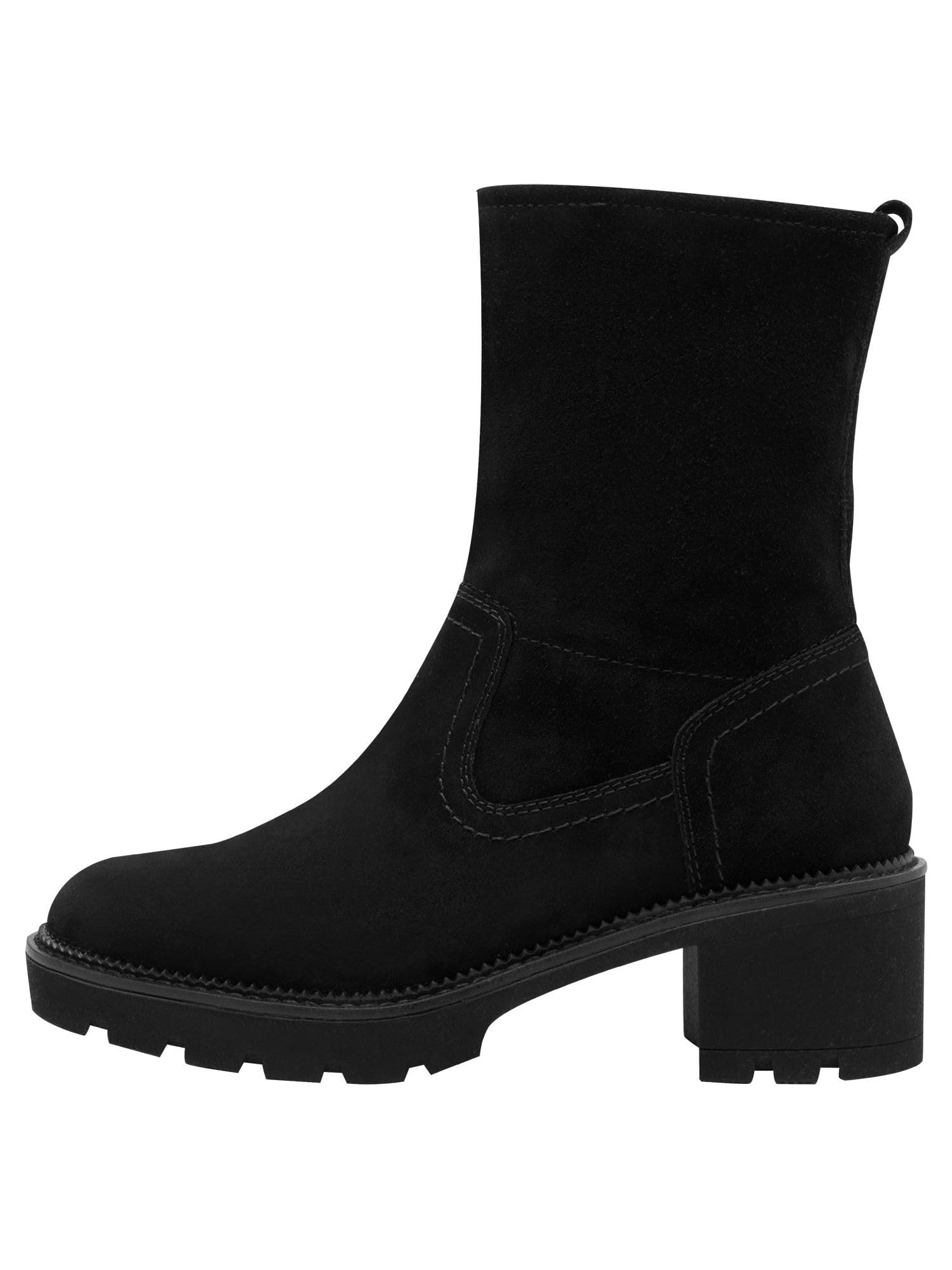 Tamaris Comfort Stivaletti da donna in pelle con tacco a blocco