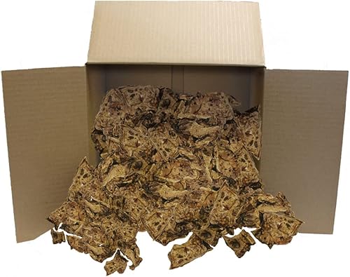 Bark & Harvest - Filetes de pulmón de cordero seco Golosinas masticables de entrenamiento de perros sin granos, fuente natural de glucosamina y