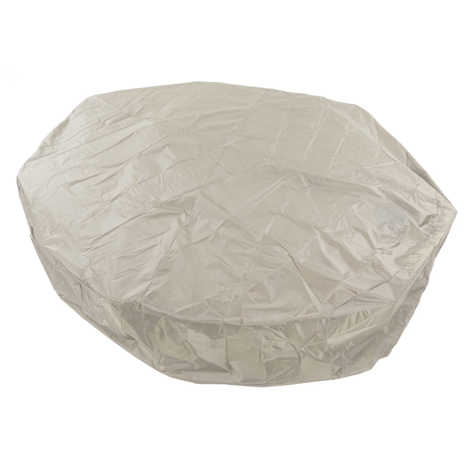Housse de ronde pour ou - En polyester taffetas imperméable - Argenté - 190 x 30 cm - Beige
