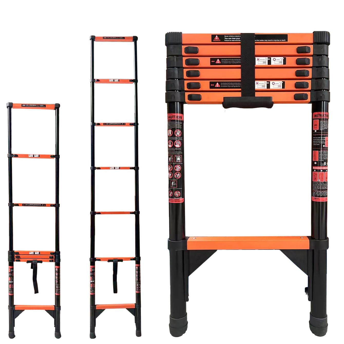 伸びるはしご、コンパクトで便利 Amazon.co.jp: 【伸びる、はしご。】 ONE STEP 伸縮はしご 耐荷重150kg