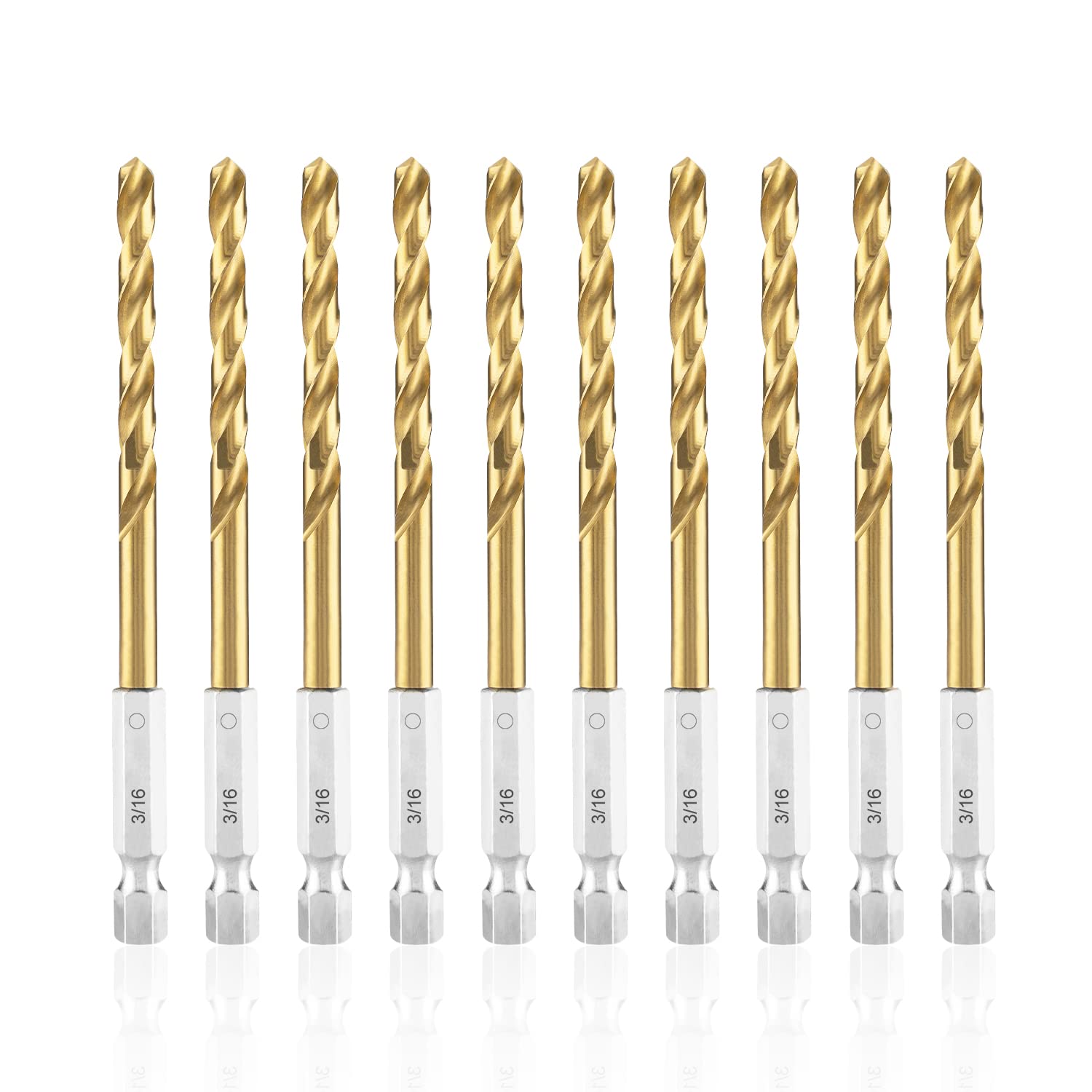 amoolo Impact Drill Bit Set, 1/16"-1/4", 16pcs — Amazon image 19