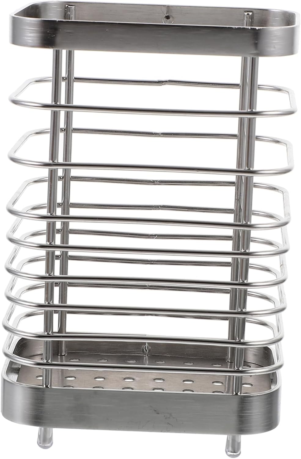 TIDTALEO Household Cutlery Holder Wall-mounted No-drill Utensil Drying Rack Design for Kitchen Countertop Organization and Space Saving