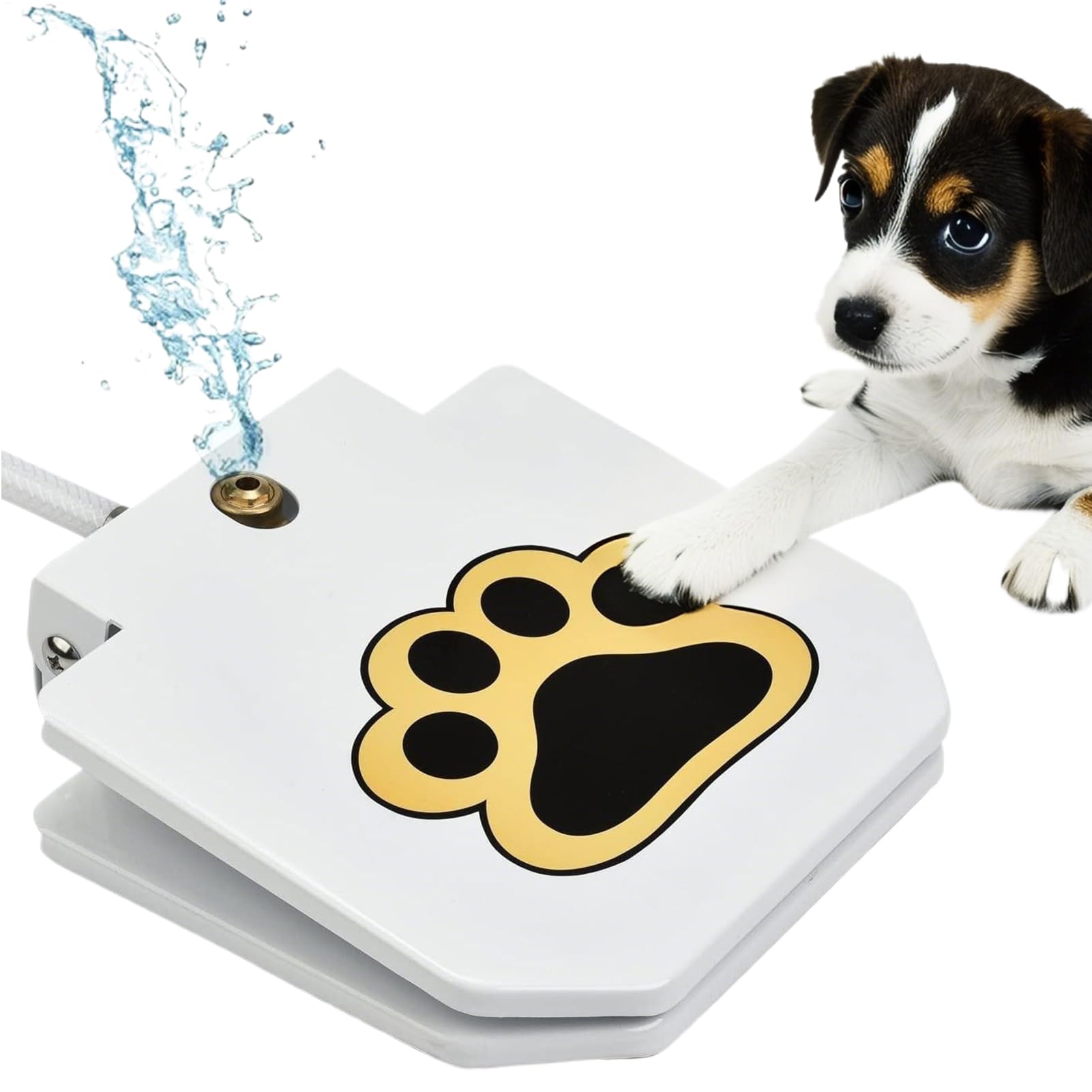 Giocattolo irrigatore per cani da esterno, dispenser per animali domestici a fontana, a pressione regolabile, dispenser per animali domestici, per giardino, cortile, cortile, patio | Dispenser Acqua Regolabile Per Cuccioli Da Giardino Cortile Prato All'Ap
