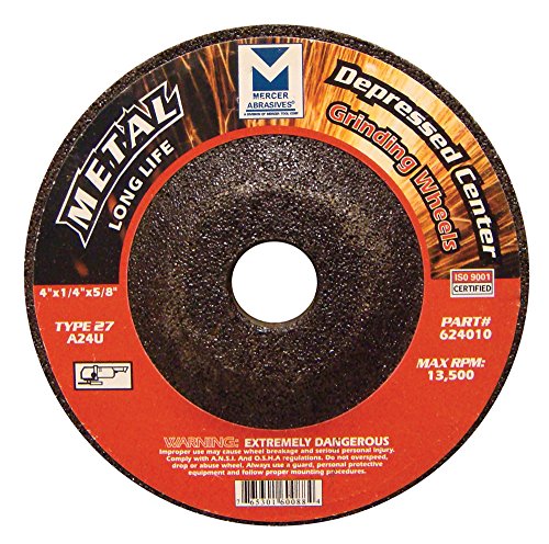 70% Off Everything Mercer Industries 624060 - 7" x 1/4" x 7/8" Type 27 Long Life Grinding Wheels for Metal (20 pack)