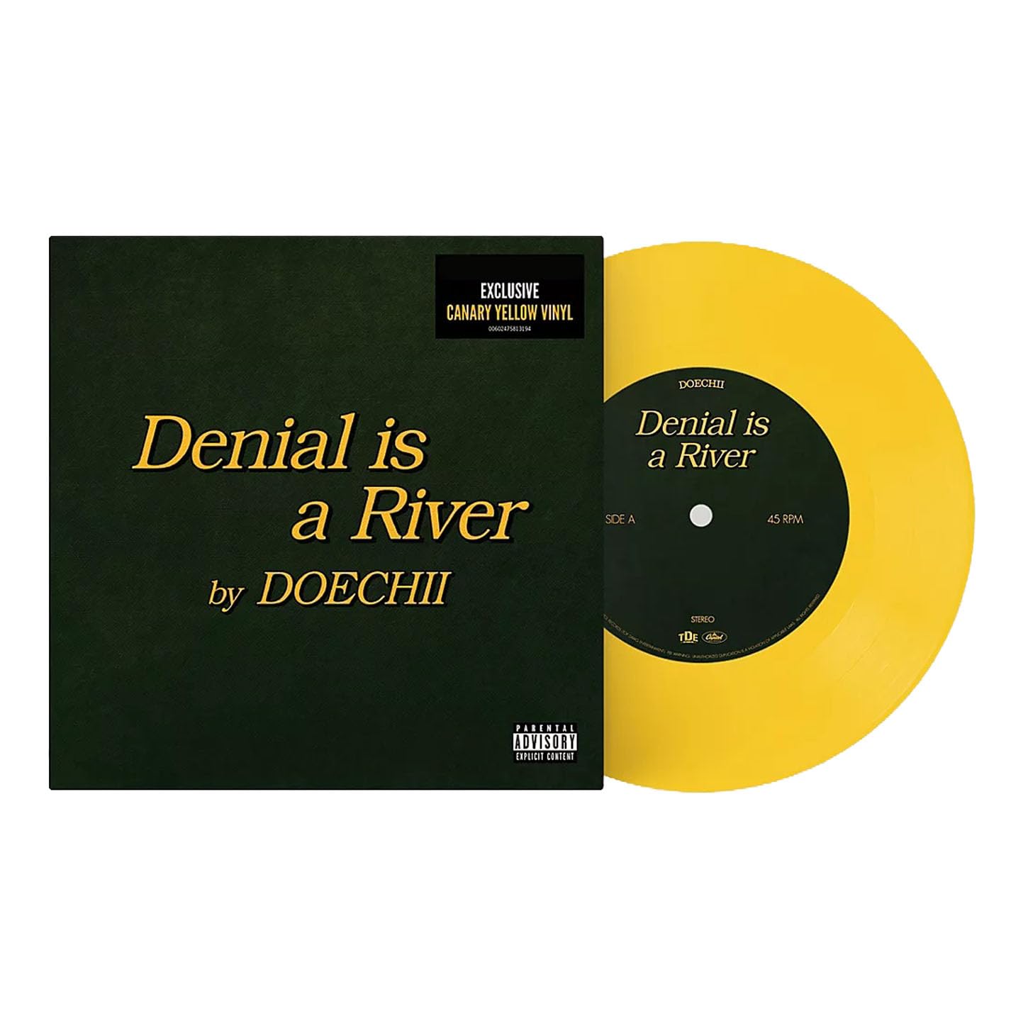 洋楽 Doechii / Denial is a  Amazon.com: Denial Is A River, Exclusive Canary Doechii
