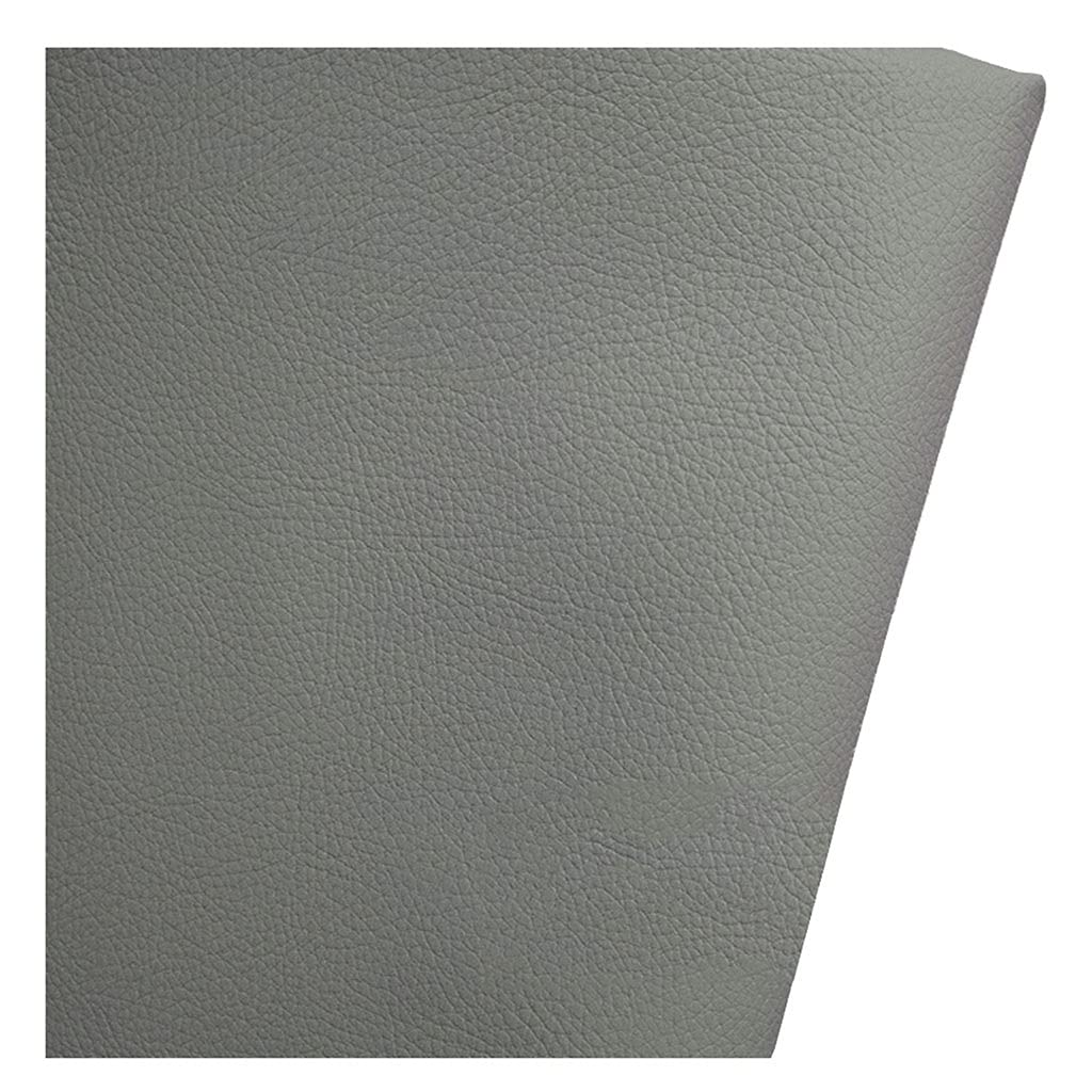 Tissu cuir simili gris clair 1.6x2m pour canapé et chaises - 8