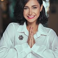 Vista 7 de Broche de flores de 2 piezas, pétalo, elegante, exquisito broche de arte para mujeres, boda, banquete, fiesta, broche simple, Zinc Perla