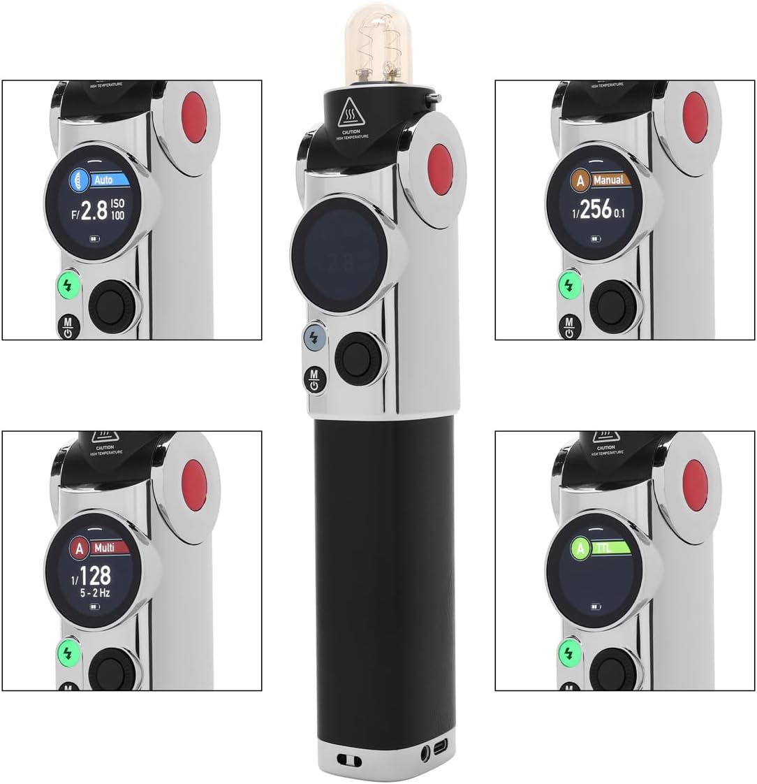 Close-up of Flashpoint Lux Master touchscreen modes