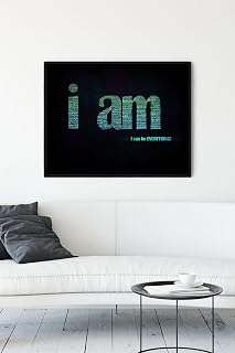 Postermanya (pster12478) I Am Motivasyon Çerçeveli Tablo (40x50cm)