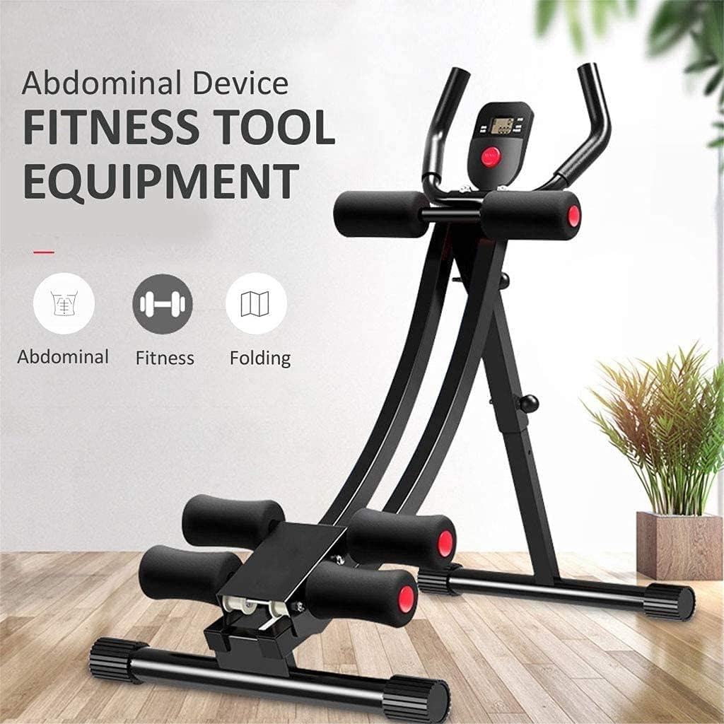 Abdominal Machine Exercise Equipment Foldable and Adjustable Ab Core Machine Ab Machine for Women - Home Gym Exercise Leg arm Muscles