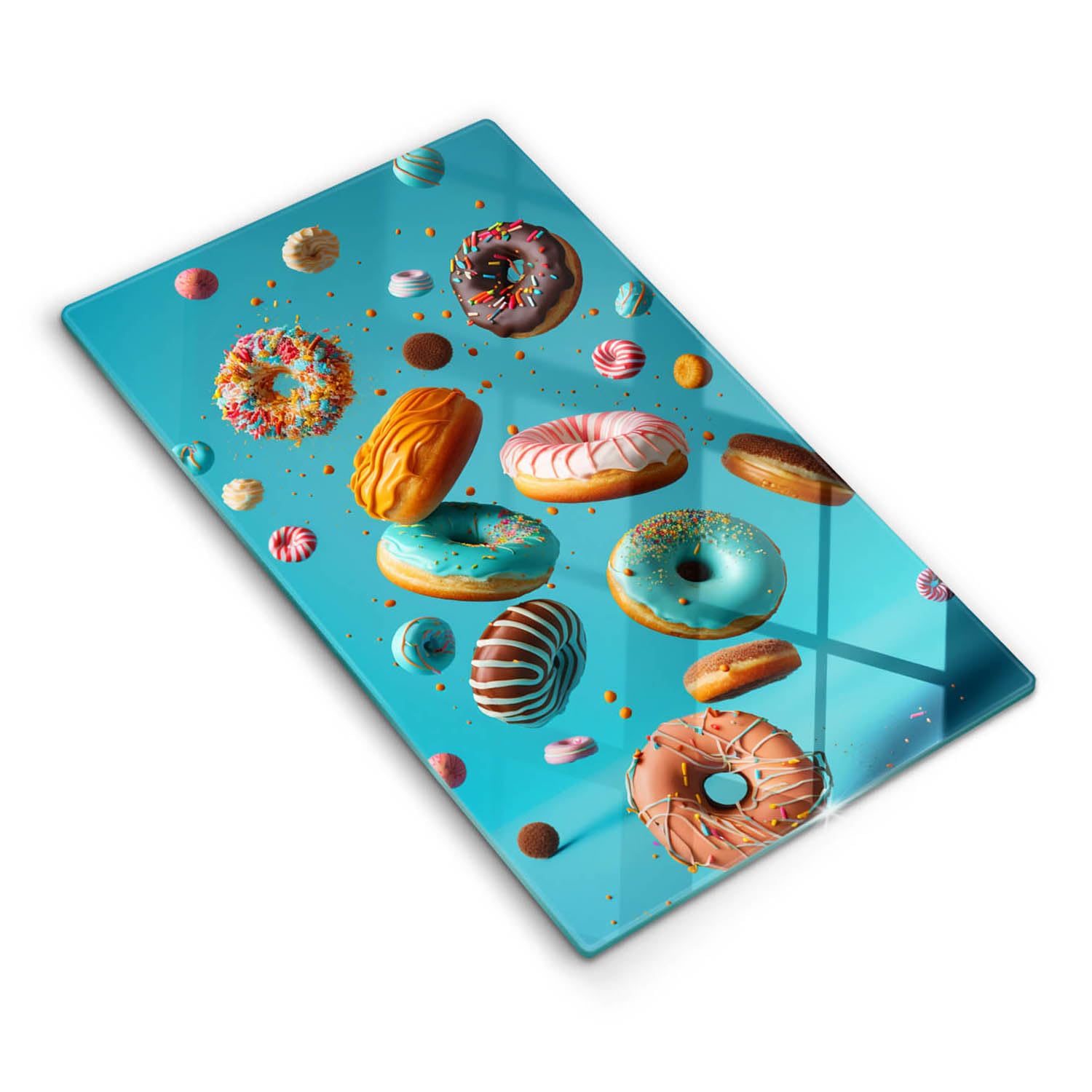 Planche à découper induction anti-rayure 30x52cm Wallfluent protège plaque de cuisson