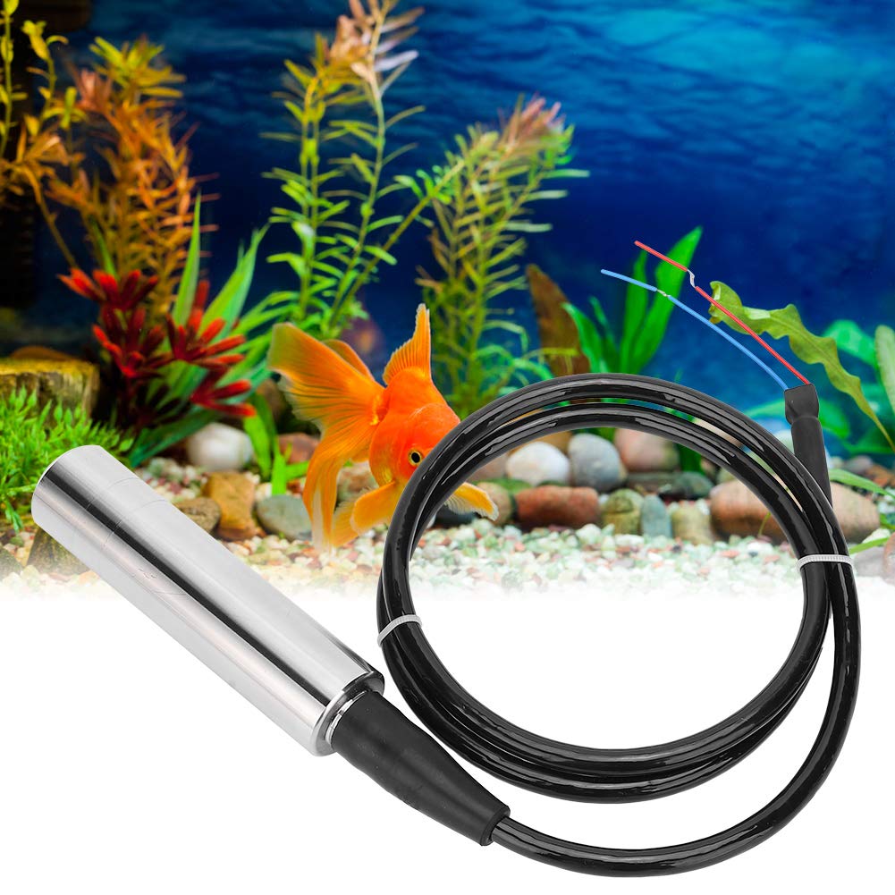 SIXRUN Transmisor de Nivel de Líquido Sensor de Nivel Preciso de Acero Inoxidable para Tanque de Agua de 0-5 M con Salida Digital (Rango de medidor de Hilo de 1 Metro.)