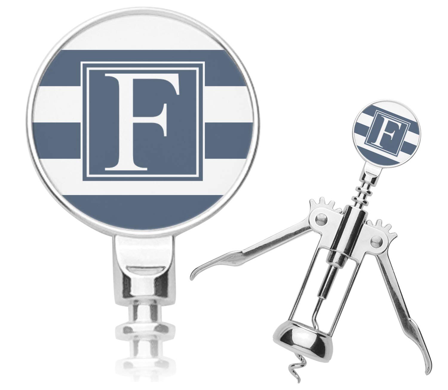 Personalized Horizontal Stripe Corkscrew