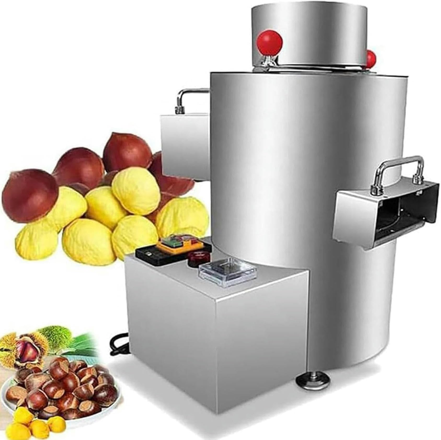 550 W Commercial Chestnut Machine, Automatic Descascarillado and Opening Chestnuts, 50 Kg/H, Without Damage to Chestnuts-12v