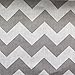Big Chevron Poly Cotton Grey 60 Inch Fabric By the Yard (F.E.)