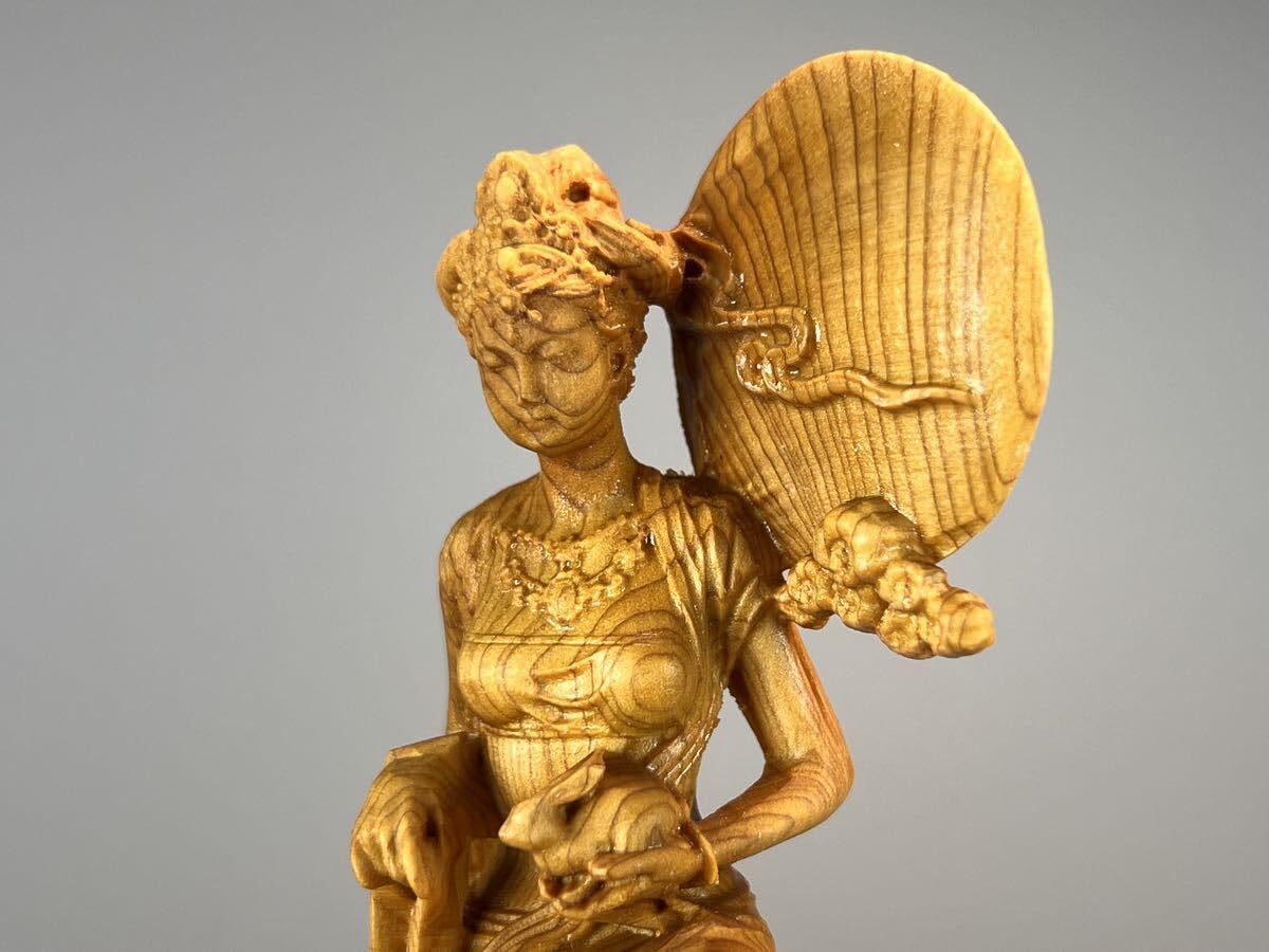 Amazon.co.jp: 美術品 極上品 中国 嫦娥 細工 飾り物 置物 天女像 箱 