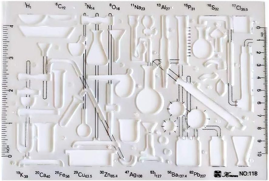 Amazon.com: OBUY Organic Chemistry Stencil Drawing Template