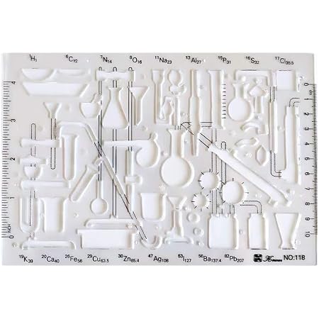 OBUY Organic Chemistry Stencil Drawing Template : Amazon.co.uk: Home ...