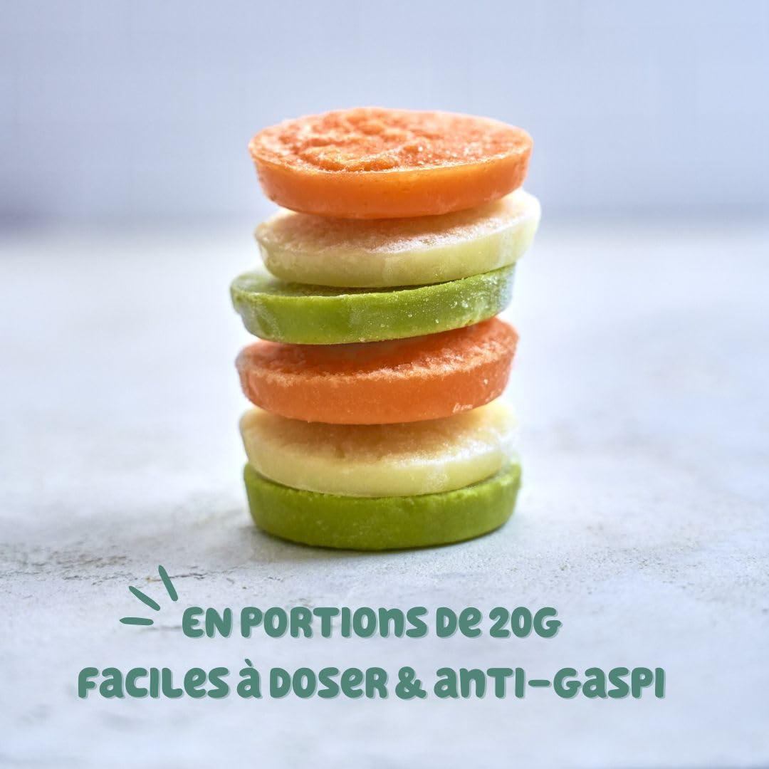 Yooji - 48 Repas BIO Midi et Soir Pour Bébé dès 8 Mois - Les Écrasés et P'tit Dîner, Purées Spécial Introduction Morceaux pour la Diversification Alimentaire - 8 Recettes Variées - Lot 16x400g
