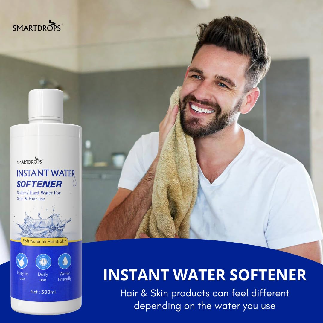 Instant Water Softener | Hard Water Solution for Hair Fall & Skin Dryness | Disables Hardness & Maintains pH Level | Makes Your Water Hair & Skin Friendly | Water Softener for Bath, 300 ml (Pack of 1) 4