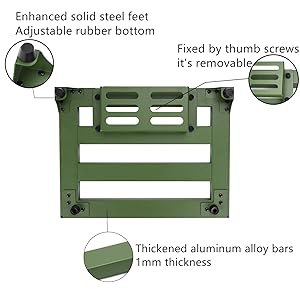 SOYAN 14" x 10.6" Aluminum Alloy Guitar Pedal Board with Power Supply Tray, Carry Bag & Mounting Tapes Included (Green, APB-14GN)