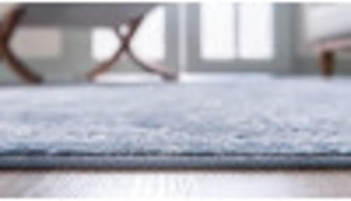 Miniatura 7 de Unique Loom Portland Collection - Alfombra Albany (2 pies 2 pulgadas x 8 pies, color azulgris)