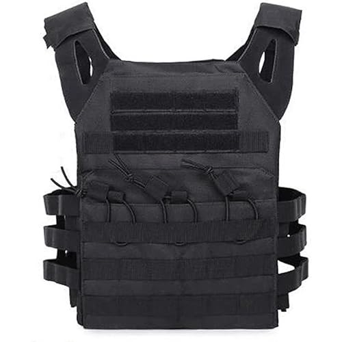 Tactical Vest Set for Men - Airsoft Paintball Gear and Equipment(Black)