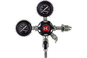 Kegco Elite Series Dual Gauge Nitrogen Draft Beer Regulator