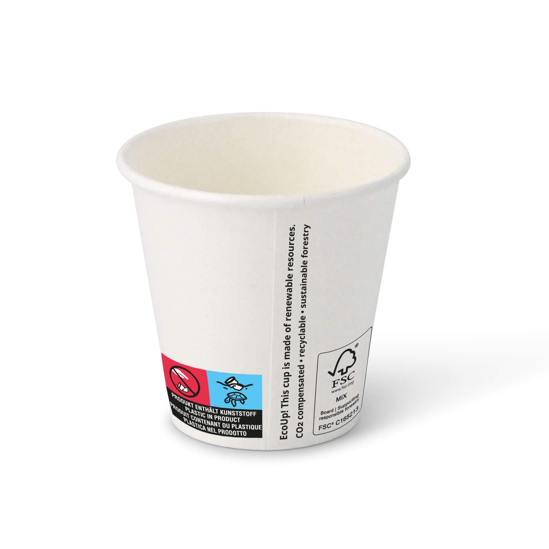 BIOZOYG Bicchieri di cartone 1000 pezzi 50 ml / 2 oz, 50 mm - Bicchieri usa e getta per caffè - Bicchieri di cartone per bevande calde - Alternativa ai bicchieri di polistirolo, bicchieri di carta