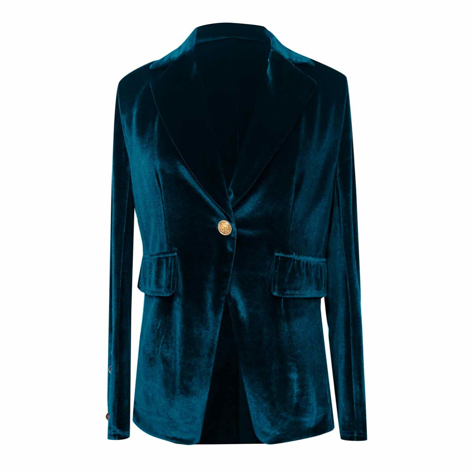 Elegante Abito a Maniche Lunghe con Revers a Lancia, Tinta Unita, da Indossare Come Abito Formale da Lavoro, con Una Moderna vestibilità su Misura.
