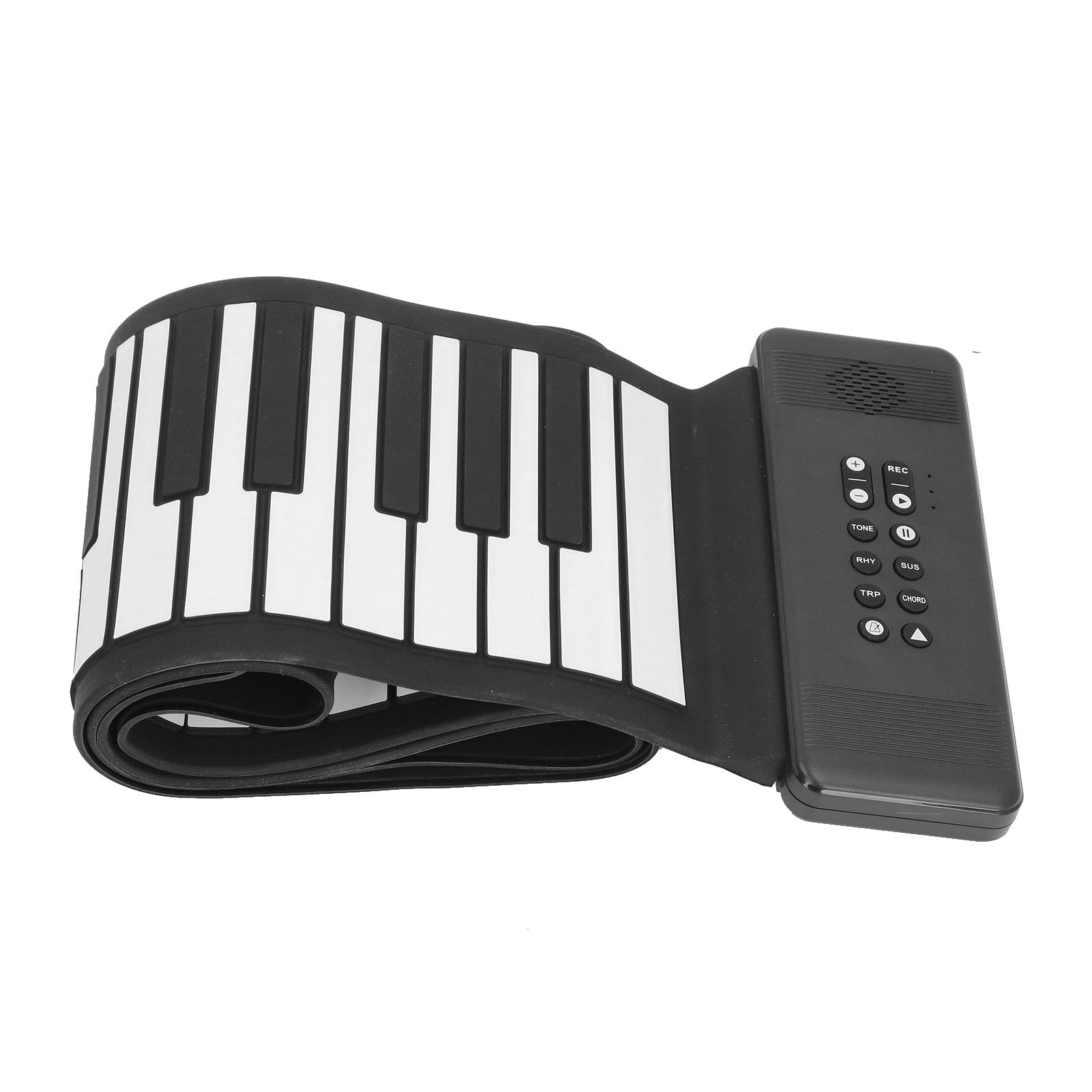Zwinąć klawiaturę Fortepian, 88 Key Ręczny Rolka Fortepian 128 USB MIDI BT Portable Składane z Podróżowaniem z Wbudowanymi Głośnikami Przenośna Klawiatura Składane dla Początkujących